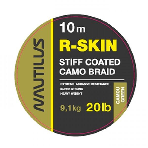Поводковый материал Nautilus R-Skin 20lb 10м Camou Green