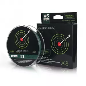 Плетёная леска De-Nova DSTN Х8 150м Dark green 0.29mm 19.5kg 