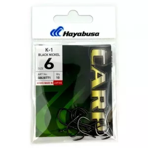 Крючки карповые Hayabusa K-1 Black Nickel №6