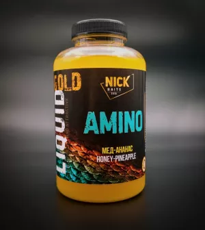 Жидкое питание NICK BAITS GOLD LIQUID AMINO (Мед-ананас)
