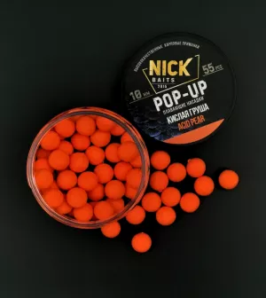 Насадки NICK BAITS POP-UP 10 мм (Кислая груша)