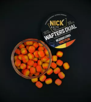 Насадки NICK BAITS WAFTERS DUAL 10/12 мм (Медовая слива)