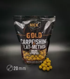 Бойлы прикормочные NICK BAITS GOLD FISHFRUITS 20 мм (Мед-ананас)