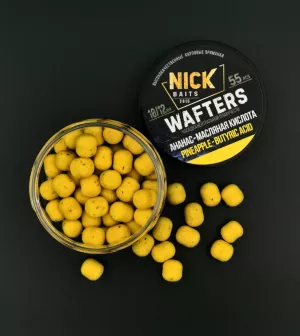 Насадки NICK BAITS WAFTERS 10/12 мм (Ананас-Масляная кислота)