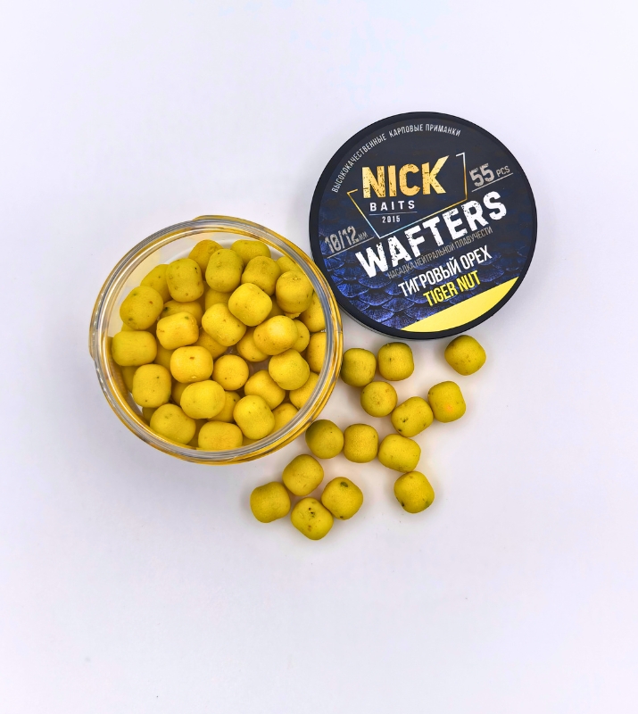 Насадки NICK BAITS WAFTERS 10/12 мм (Тигровый орех)