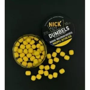 Насадки NICK BAITS DUMBELS 7/10 мм (Ананас-Масляная кислота)