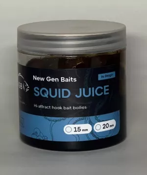 NGB Карповые бойлы для рыбалки тонущие насадочные Squid juice/кальмар-клюква 20 мм (банка 300 гр)