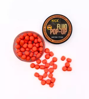 Насадки NICK BAITS FLUO POP-UP MIX (Кислая груша)