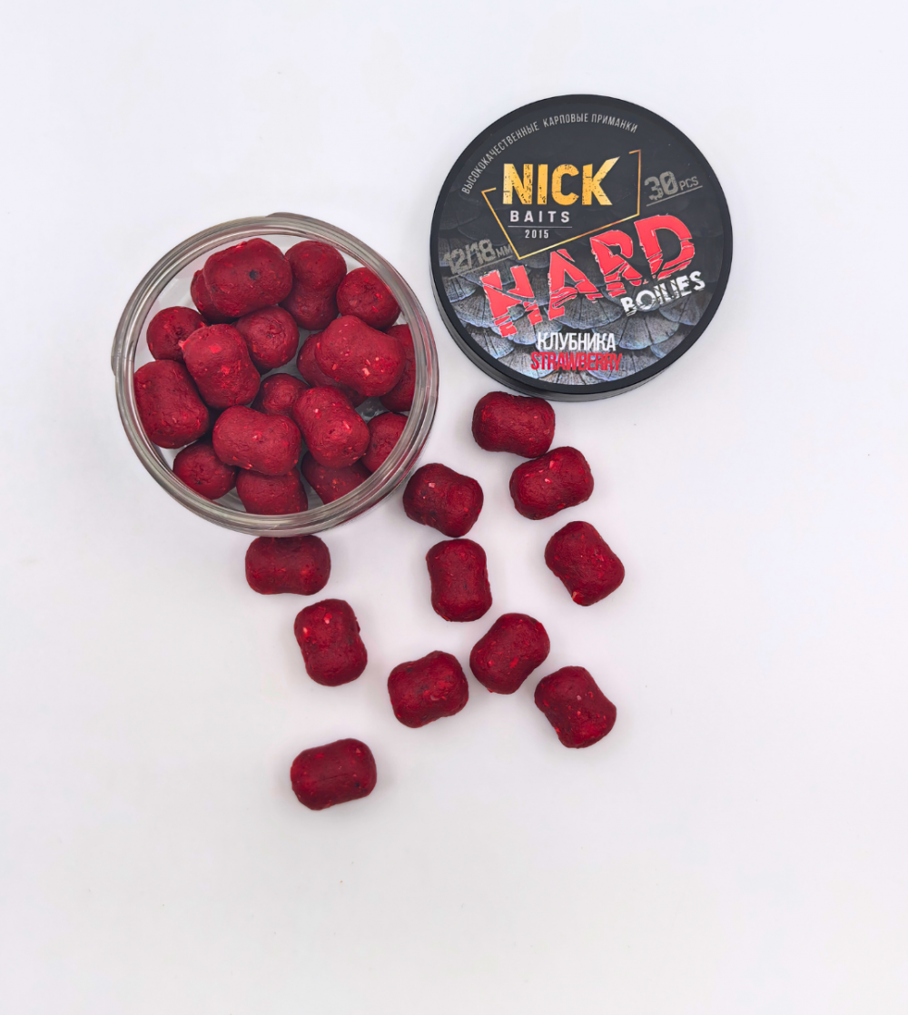 Насадки NICK BAITS HARD 18/12 мм (Клубника)