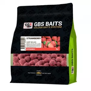 Бойлы GBS прикормочные Strawberry Клубника 20мм 1кг