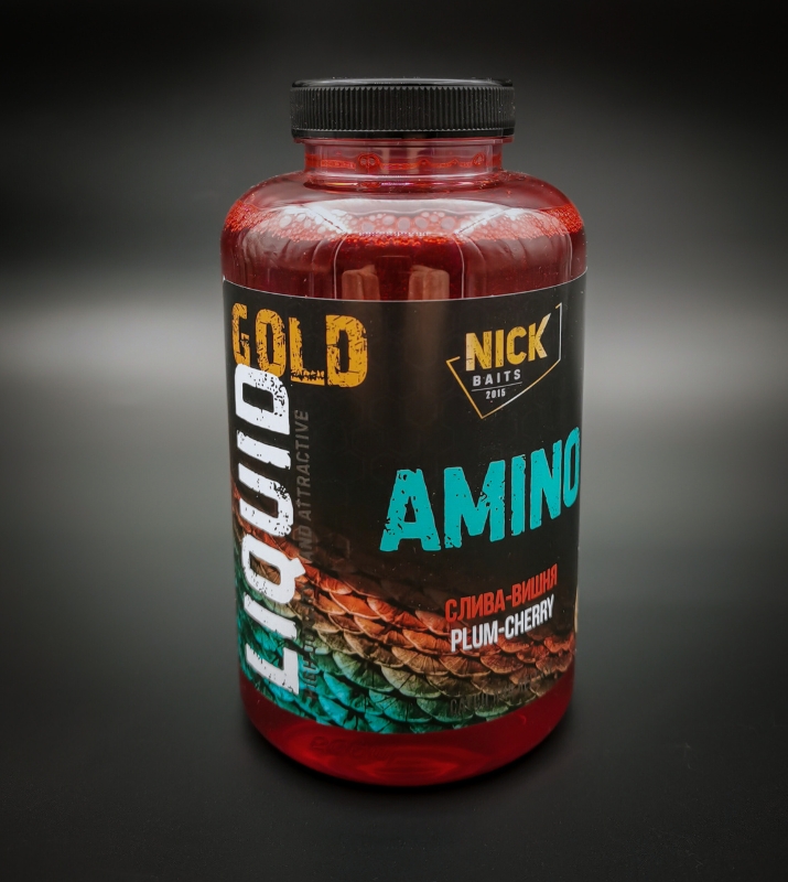 Жидкое питание NICK BAITS GOLD LIQUID AMINO (Слива-Вишня)