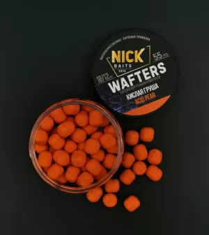 Насадки NICK BAITS WAFTERS 10/12 мм (Кислая груша)