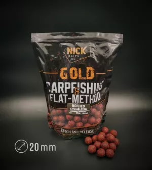 Бойлы прикормочные NICK BAITS GOLD SPECIALFISH 20 мм (Клубника)