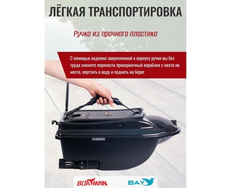 Прикормочный кораблик Boatman Actor Plus Sonar Black