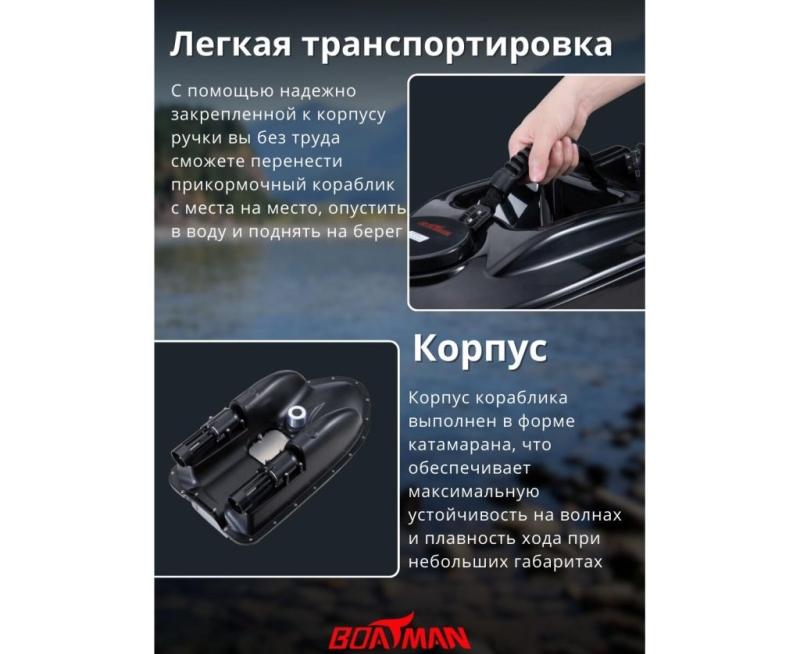 Прикормочный кораблик Boatman Actor GPS с автопилотом