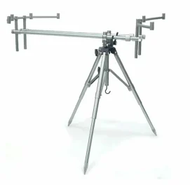 Род-под Dayo 821105-4/L, 4-х удилищный, с чехлом, серебристый