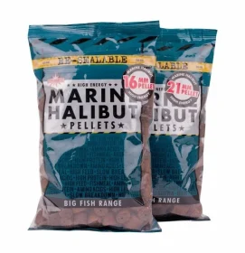 Пелетс Dynamite Baits 900гр. Marine Halibut 16 мм. Просверленный (DY086) (морской палтус)